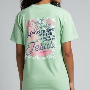 Girlie Girl Originals Tee – “Leave the Judgin’ to Jesus” – NWT – Boutique